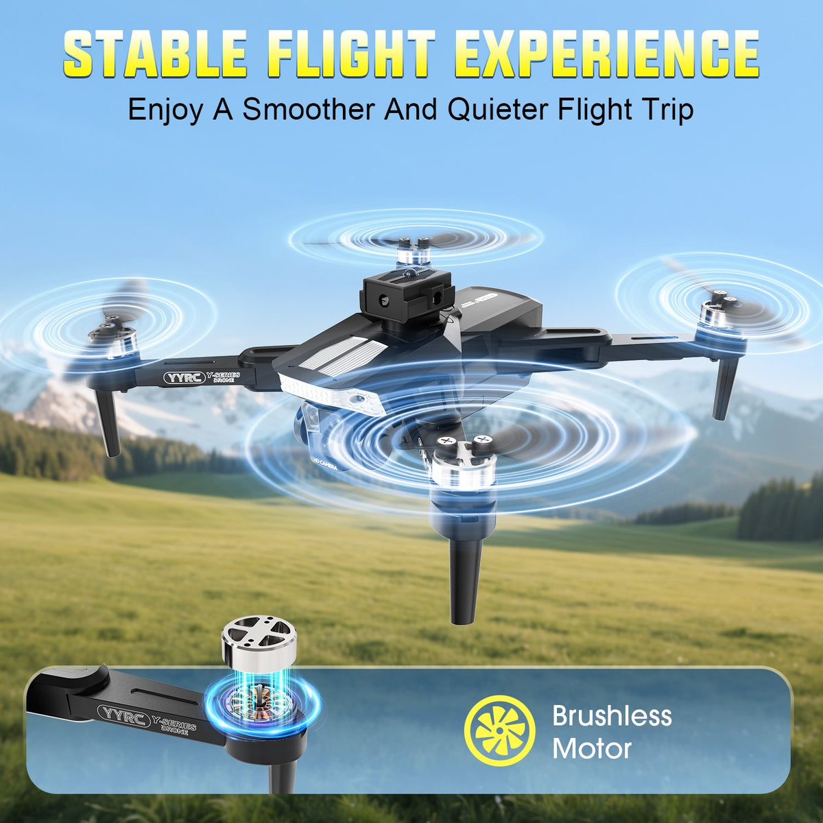Loheer Drone with 4K Camera for Adults, FPV Foldable Camera Drone with Brushless Motor ,Gestures Selfie,One Key Start, 3D Flips, with 2 Batteries, 40 Mins Flight, Toys Gifts for Boys Girls