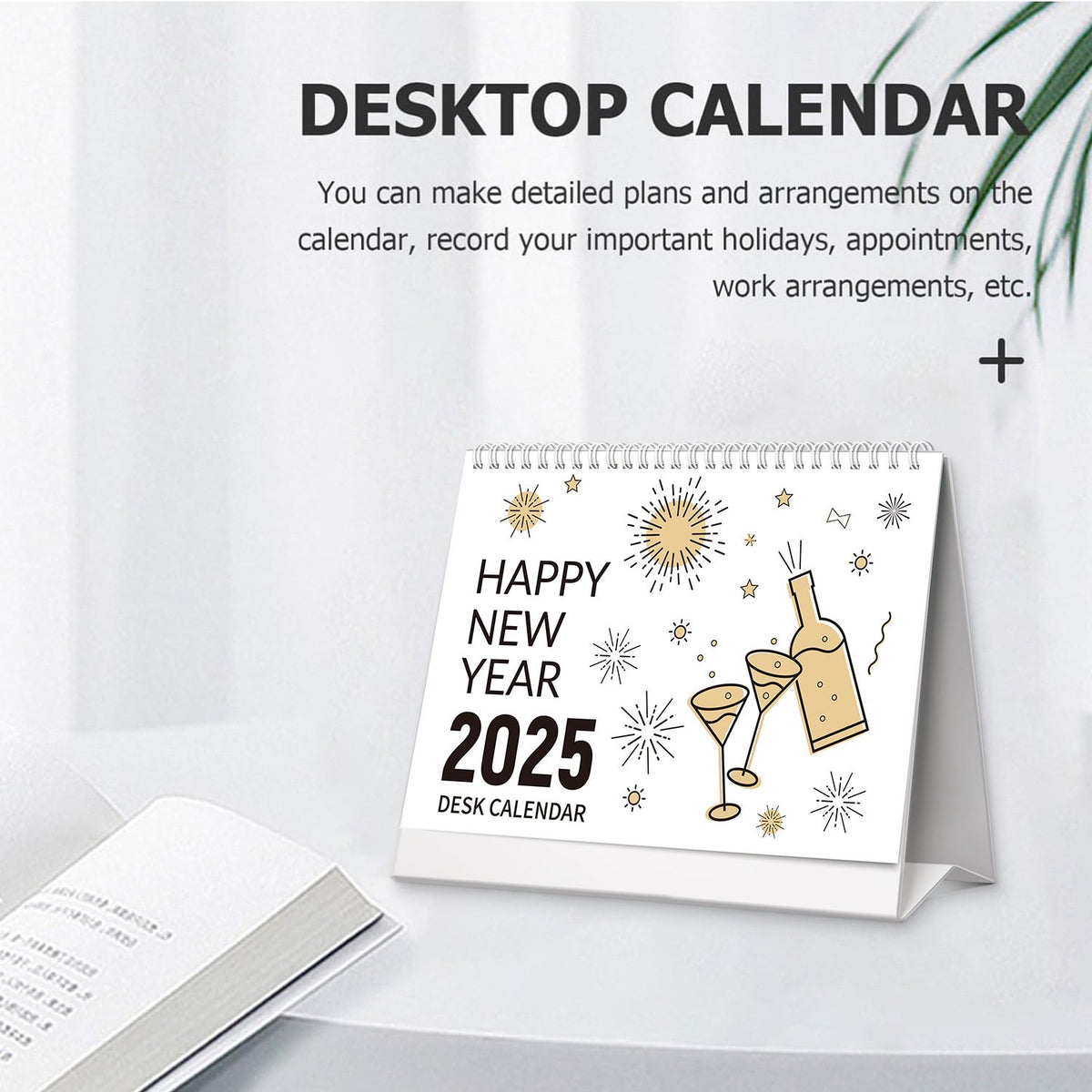 2025 Desk Calendar - Desk Calendar from January 2025 - July2026, 10" x 8.3" Calendar Desk, Standing Flip 2025 Desktop Calendar