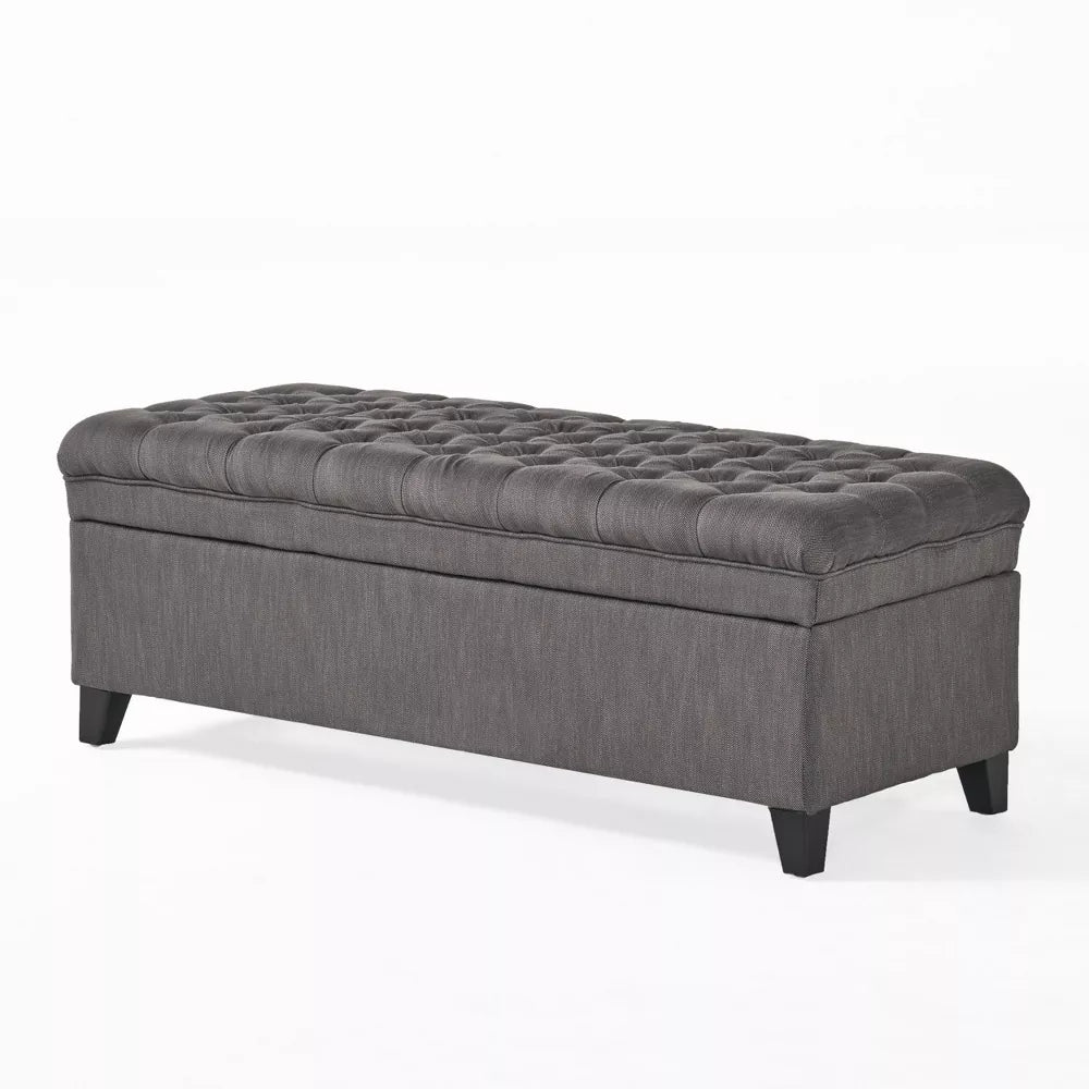NicBex 50 Inch Storage Ottoman Bench with Legs for Bedroom,Entryway and Living Room
