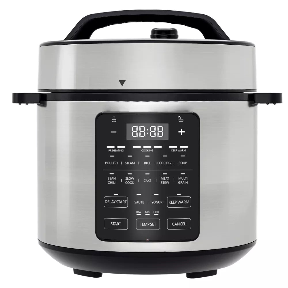 DOMETOUR 9 in 1 Electric Pressure Cooker, Warmer & Sterilizer, Saute, Slow Cooker, Rice Cooker, Multi-Functional Smart Pot 6QT