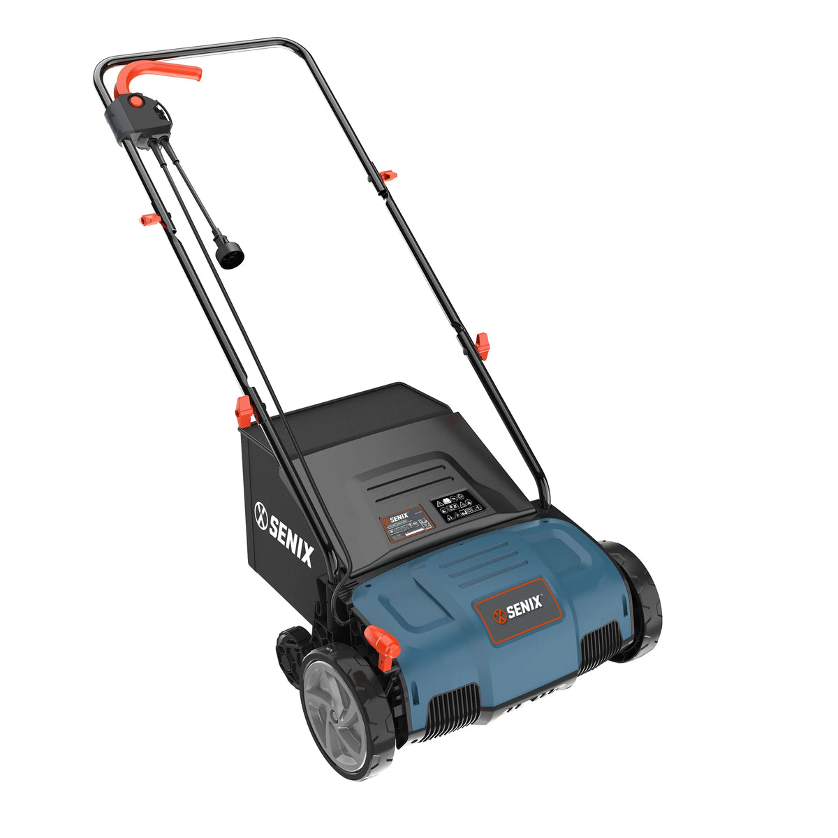SENIX Corded Power Lawn Machine, 12 Amp Electric Scarifier and Dethatcher, SCE12