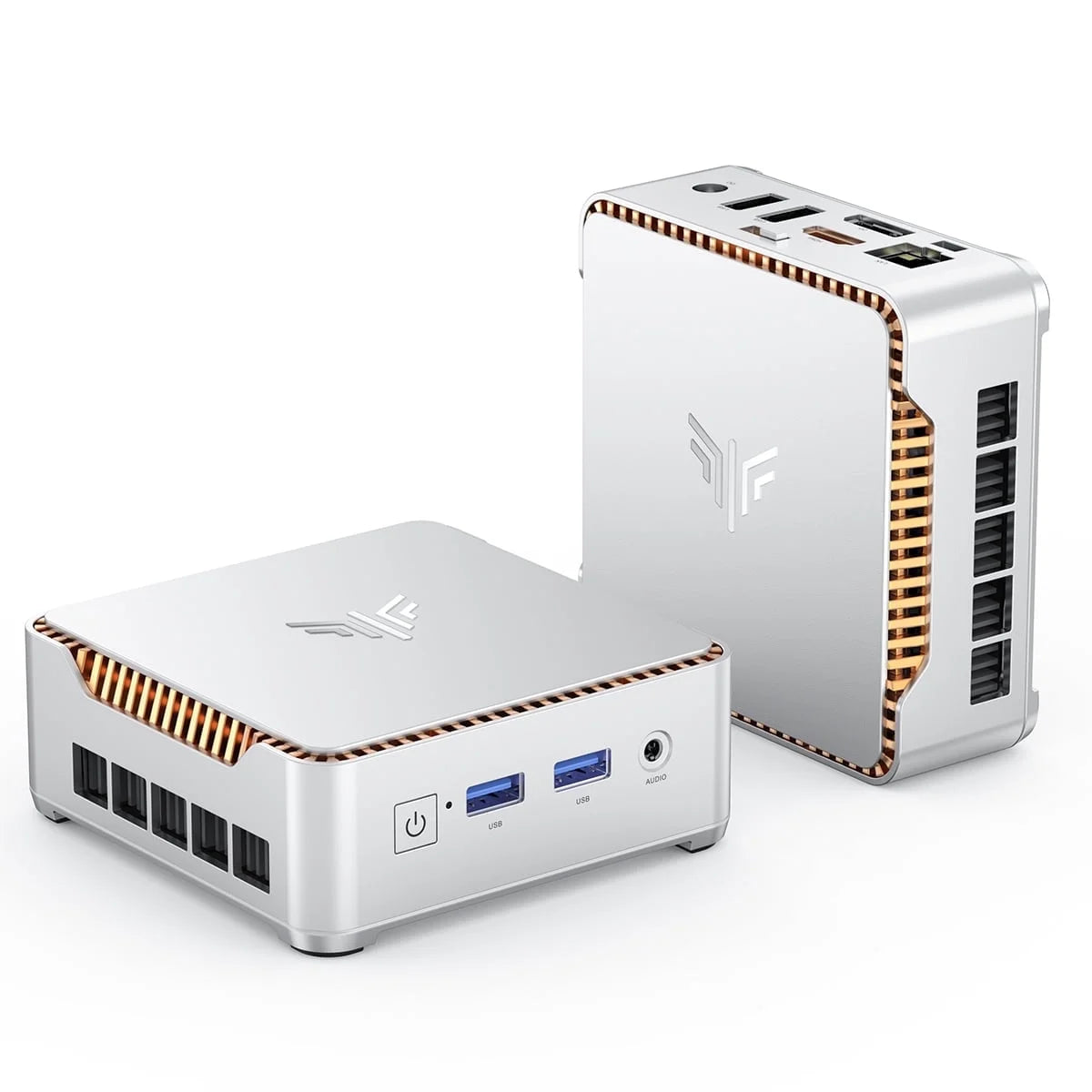NIPOGI E2 Mini Business Desktop Computer, Intel n97, 8GB RAM, 256GB SSD, Windows 11 Pro