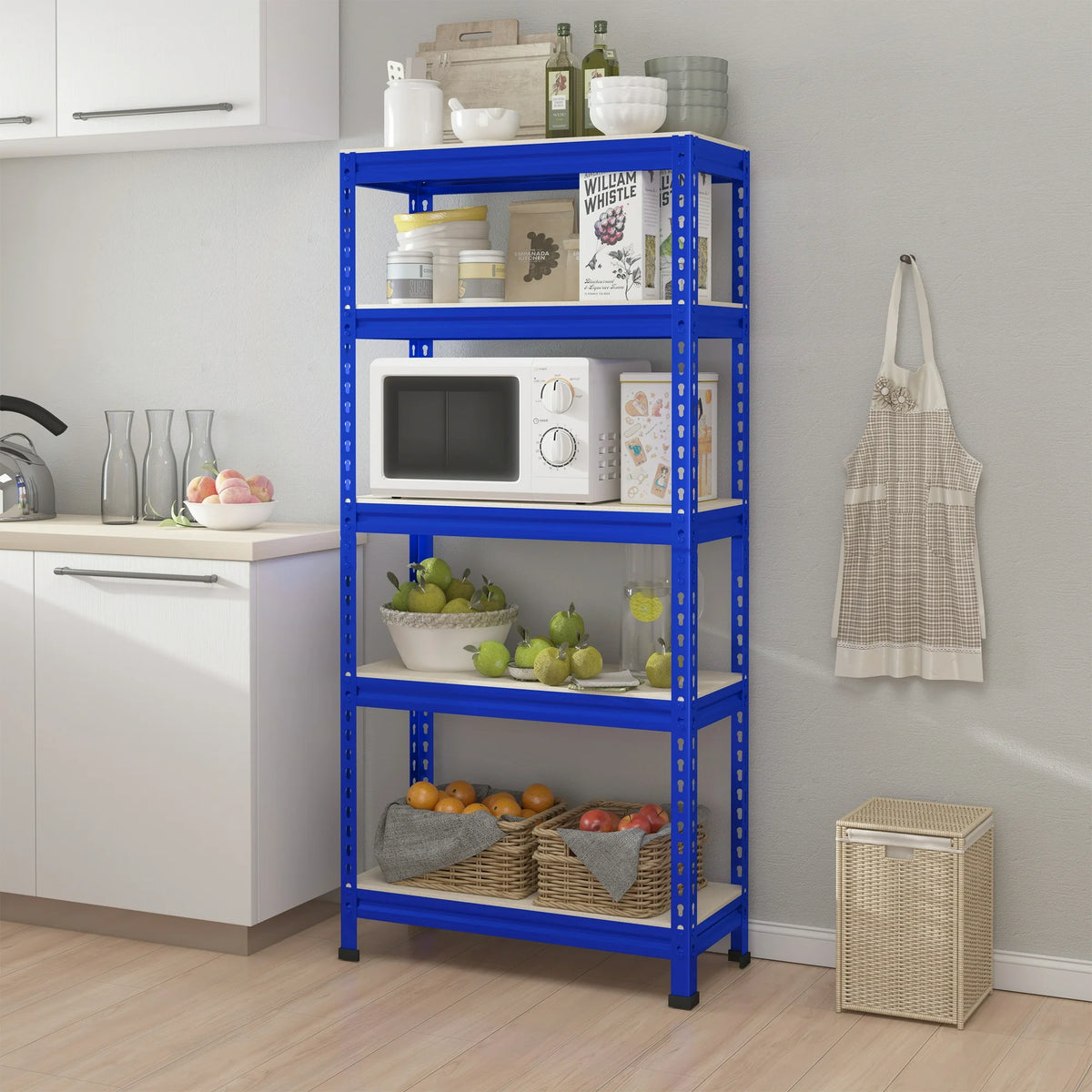 ConzyFancy Storage Shelves 5 Tire Metal Garage Storage Shelving Unit Heavy Duty Adjustable for 1325lbs-28" x 12" x 59" -1 Pack