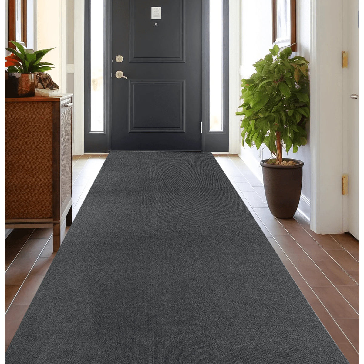 OVYEOFR 4ft x 10ft Indoor Outdoor Runner Rug Non-Slip Rubberback Commercial Carpet Utility Area Rugs for Hallways Kitchen Decks Patio