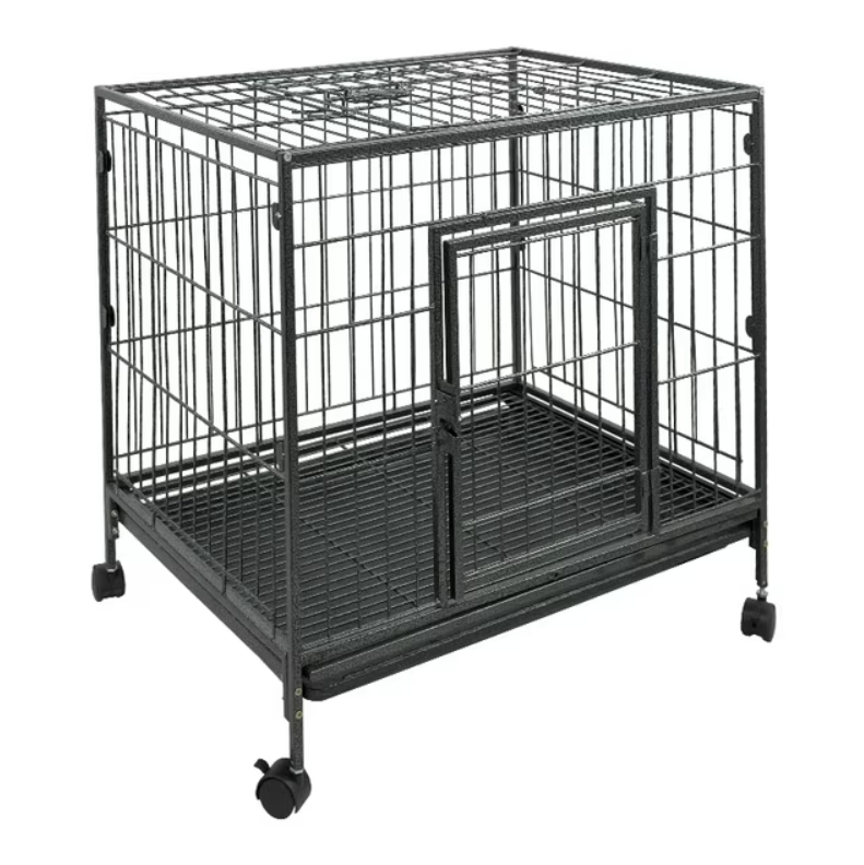 Suchown Dog Crate for Small Dogs, Indoor Dog Kennel with Playpen, Pet Cage, 23.6 L 17 W 23 H