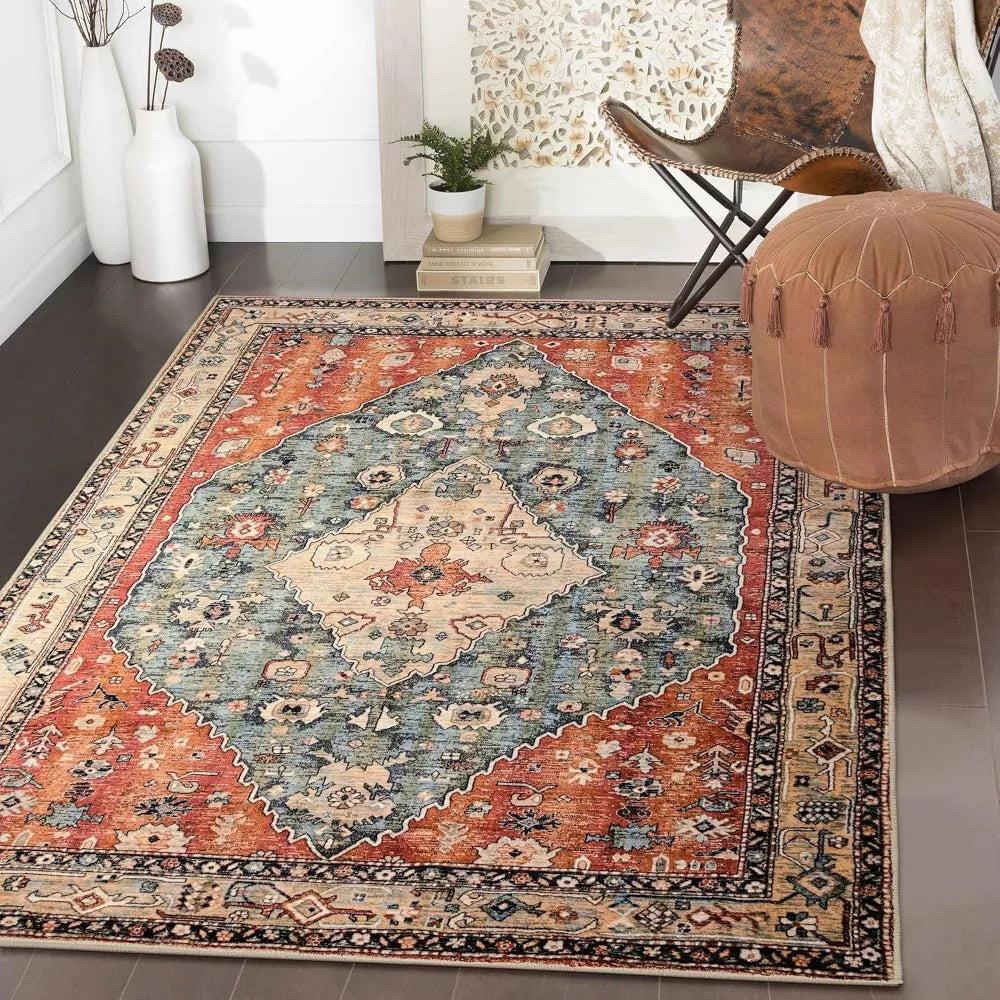 Lahome Washable Modern Area Rug-Soft Carpet for Living Room, Bedroom, or Office