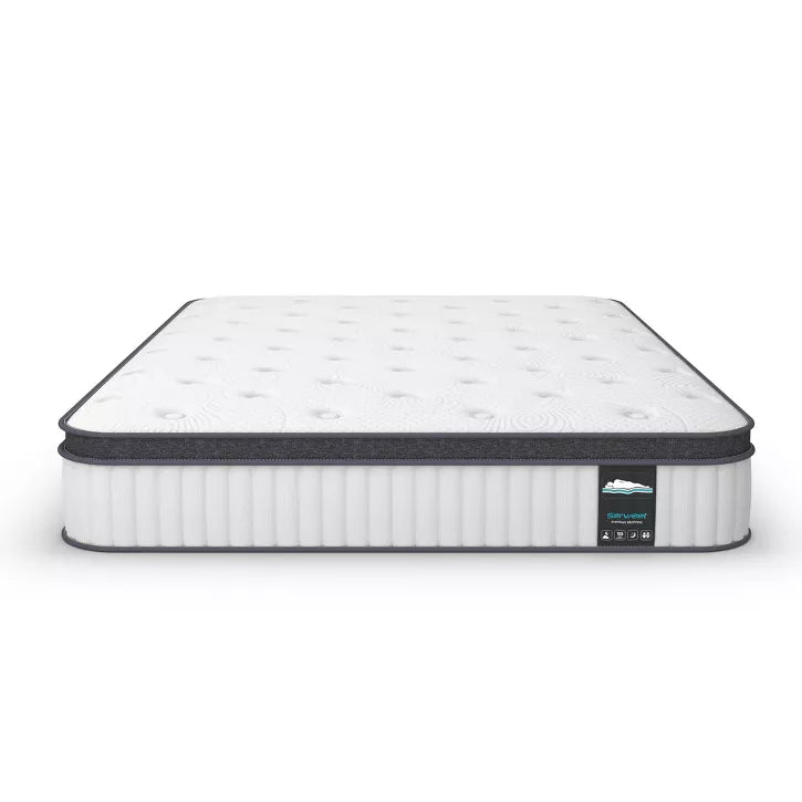 Serweet 10 inch Breathable Hybrid Mattress - Compatible with Platform Bed, Box Spring, or Slat Base