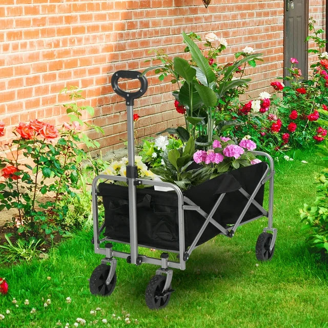 Ktaxon 29" Foldable Wagon, 220L Capacity Wagons Carts Foldable with Wheels