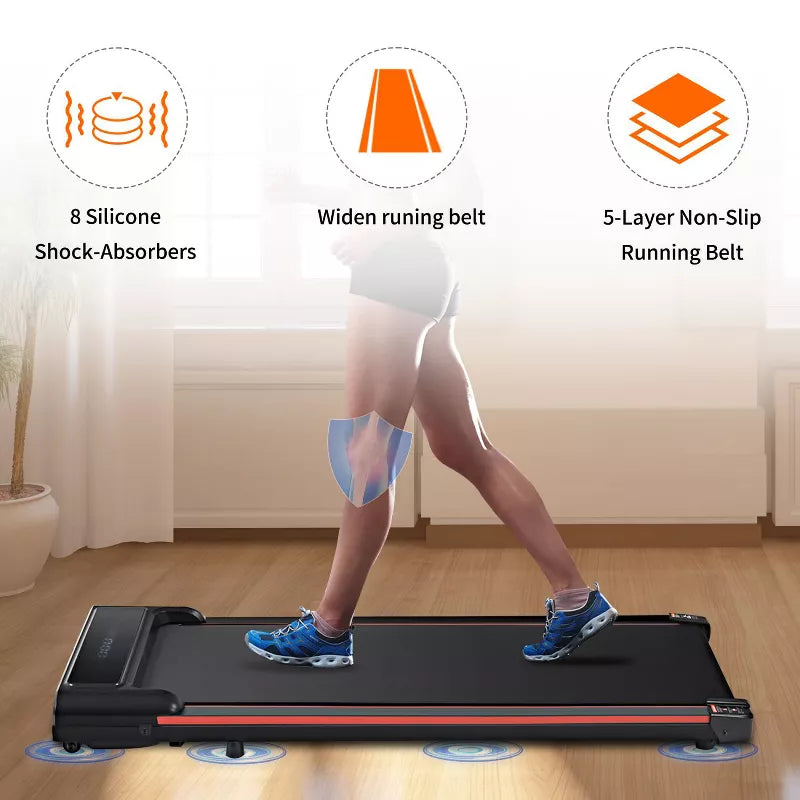 BestPart Treadmill, - Portable Walking Machine, Quiet 2.5 HP Motor, LED Display and Rollers, Speed 0.6-3.8 mph, 300 lb Weight Capacity
