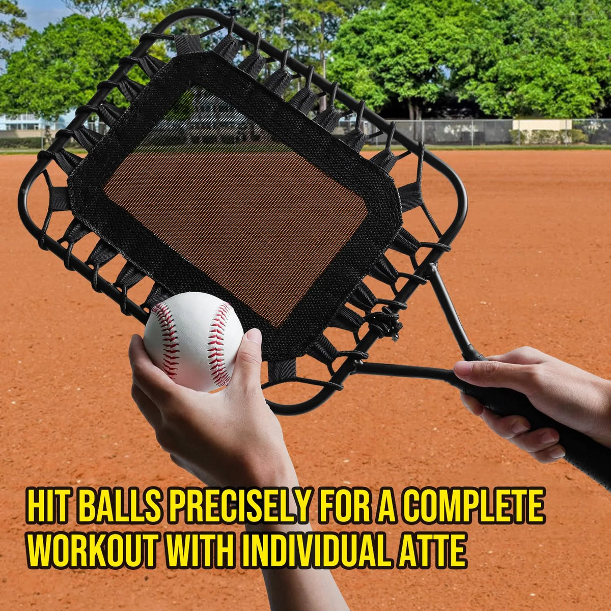 JASCOPRO Baseball Racket for Fly Balls, Fungo Racket Baseball Practice Hitting Grounders & Pop Flies