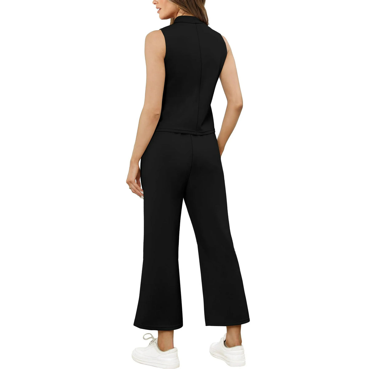 UVN Outfit Sets for Women Summer Sleeveless Tops And Pants Sweatsuits Casual 2 Piece Tracksuit Lounge Set