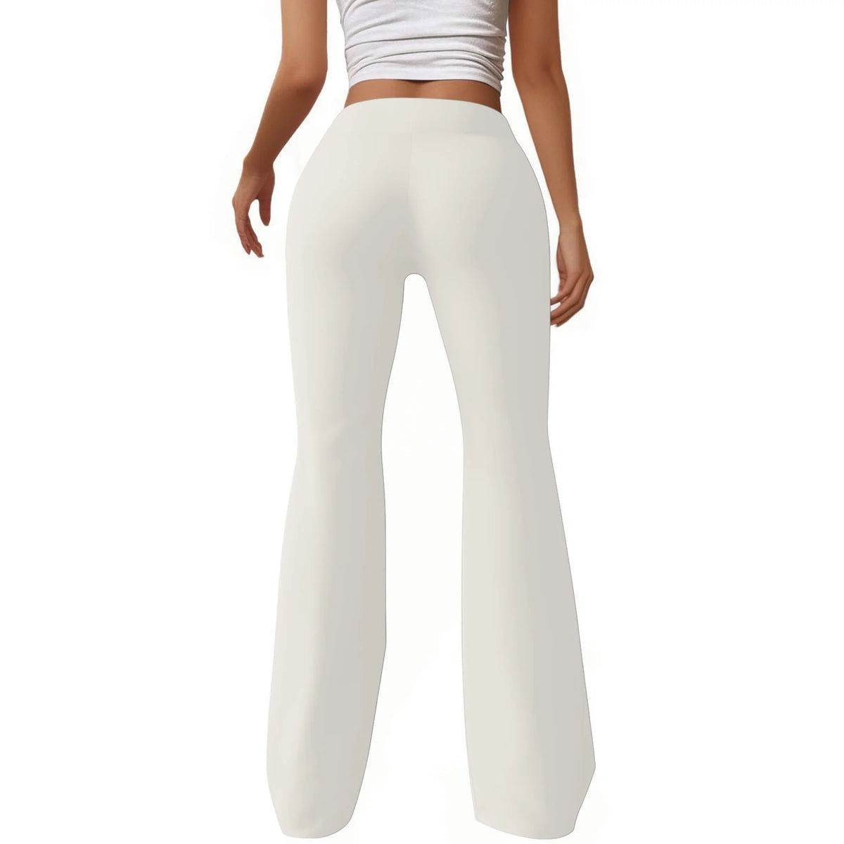 Kaemgyyd Flare Sweatpants for Women Elastic High Waisted Drawstring Bell Bottom Leggings Casual Bootcut Yoga Pants