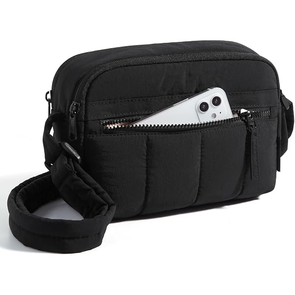 BAGSMART Cross Body Purse, Mini Crossbody Bags for Women Travel Purse Black Small
