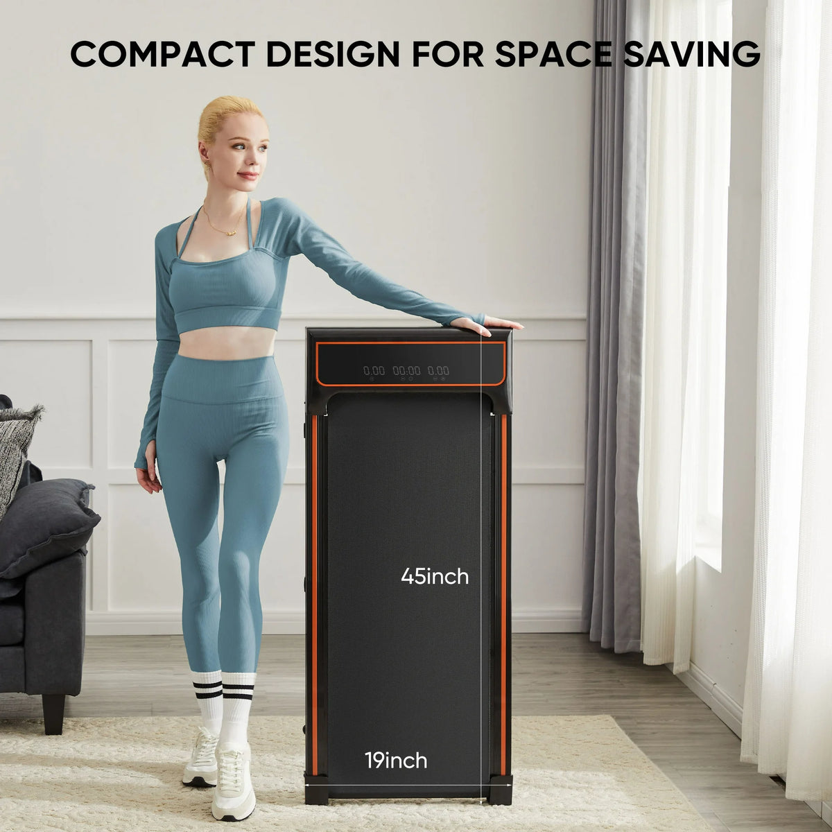 edx Walking Pad,Under Desk Treadmills for Home,Compact & Portable Walking Pad Treadmill