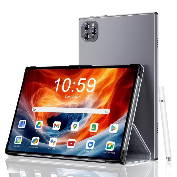 2026 Android 13 Tablet, 10.1โ HD IPS, 6GB+64GB(128GB Expand), 6000mAh, Octa-Core, 5G/2.4G WiFi, Dual Camera, GPS, Drop-proof Case for Adults & Kids