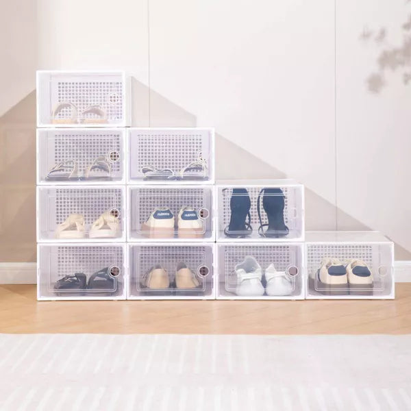 VUSIGN 9.2''X5.6'' Basic Shoe Box Storage Small Clear
