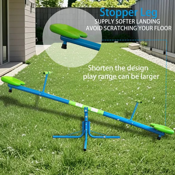 Dexmalle Swiveling 360 Degree Rotation Seesaw Teeter Totter Outdoor Play Set Toy
