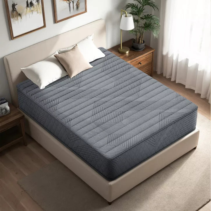 Swedrea Hybrid Mattress Anti Static Firm Cooling Breathable Gel Memory Foam, CertiPUR-US, OEKO-TEX Certified Foam, Gray