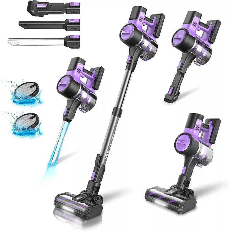 INSE S10 Cordless Vacuum For Pet Hair Power Saving with 26Kpa Powerful Suction
