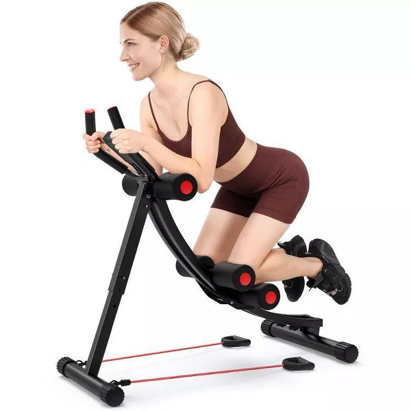 GIKPAL Foldable Ab Machine, Ab Workout Equipment for Home Gym,Core & Abdominal Trainer Fitness Equipment Max 440lbs