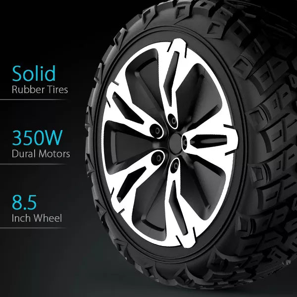 Mastgoal 8.5 inch 700W off-Road Hoverboard - All Terrain Hoverboard with Bluetooth Speaker and LED Lights, 10 mph, 265lbs Loads