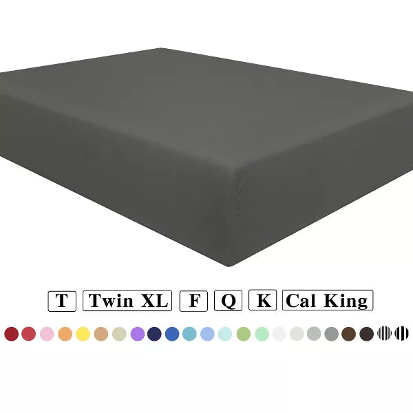 Brushed Microfiber Fitted Sheet Only, Super Soft Hotel Quality Fitted Sheet with Deep Pocket - NTBAY