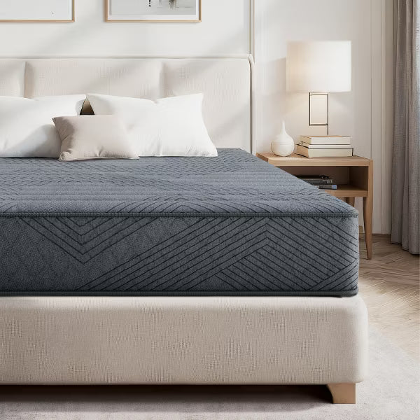 Swedrea Hybrid Mattress Anti Static Firm Cooling Breathable Gel Memory Foam, CertiPUR-US, OEKO-TEX Certified Foam, Gray