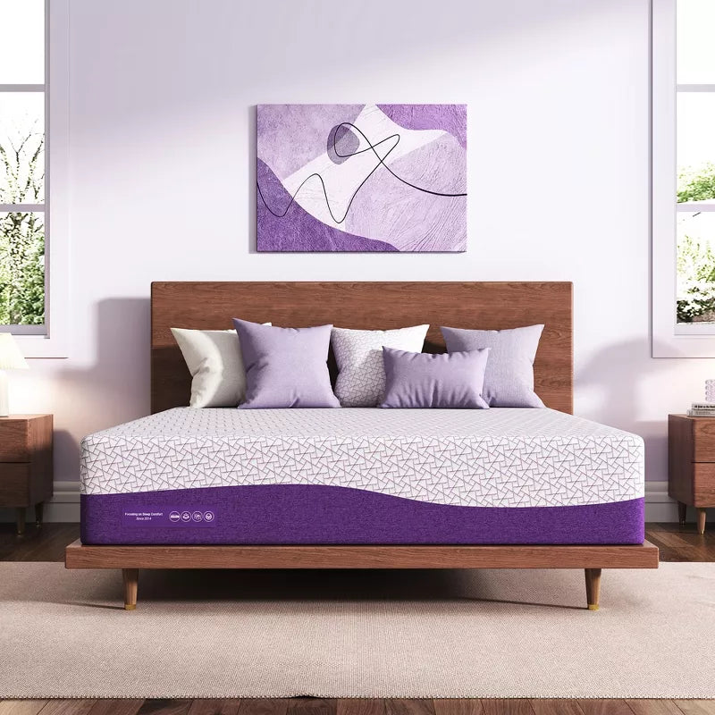 Sersper 14 inch AeroChar Cooling Gel Memory Foam Mattress, CertiPUR-US & OEKO-TEX Certified