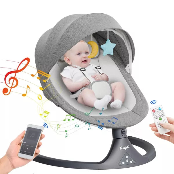 Napei Baby Swing for Infants with Bluetooth