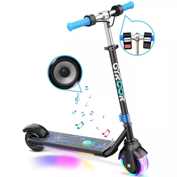 Mastgoal Electric Scooter for Kids, 150W Motor 10mph Speed Electric Scooter with Adjustable Handlebar and LED Lights
