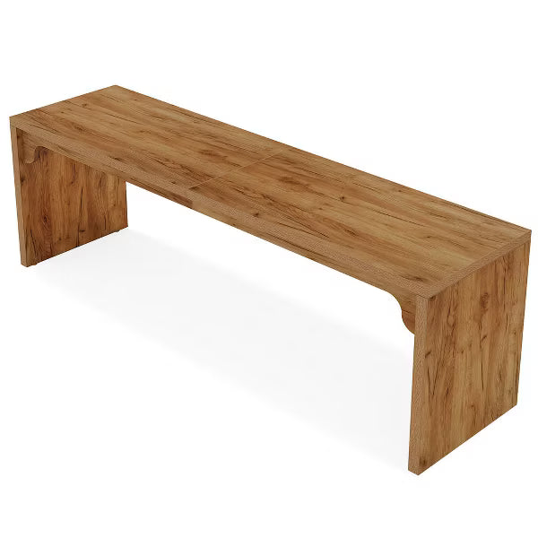 Resenkos Computer Desk, Office Desk, Study Desk,78.7" Two Person Desk, Wood Long Computer Desk Double Desk,