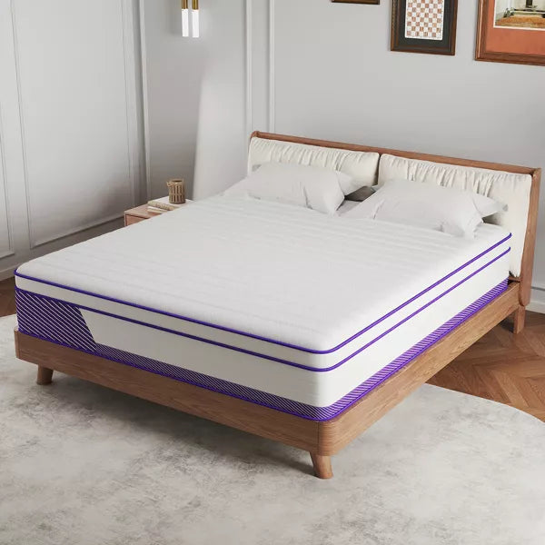 CHEVNI 12-14 Inch Mattress in a box Hybrid Spring Memory Foam Medium Firm