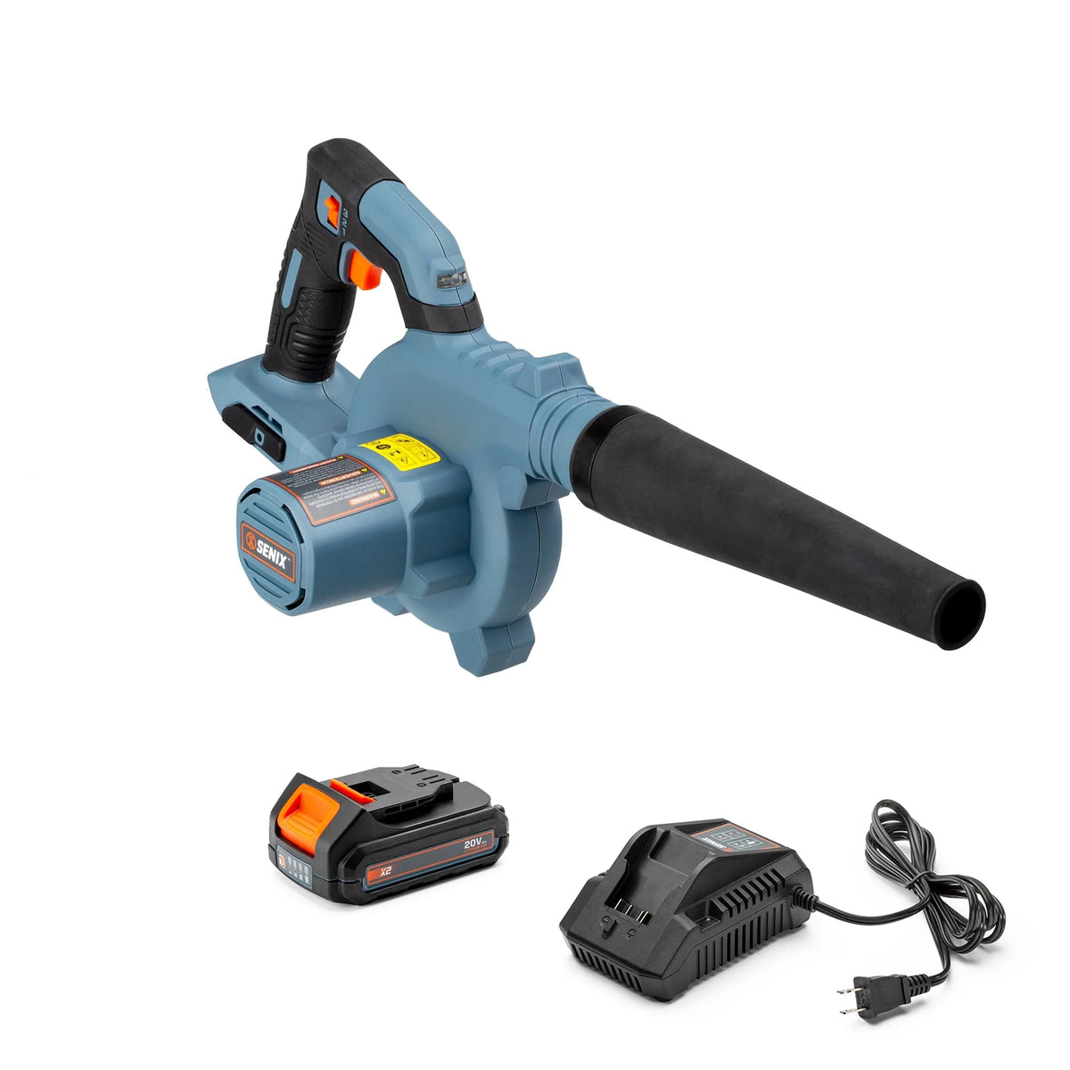 Senix 20V Cordless Jobsite Leaf Blower, 180 MPH at 75 CFM