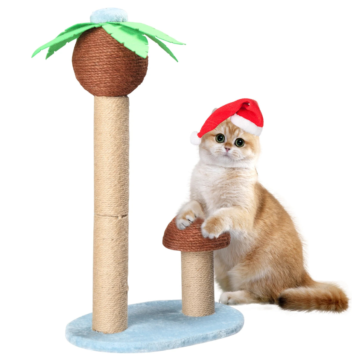 Zimtown 26in Cat Tree Cocoanut Tree for Indoor Cats with Scratching Posts Decoration