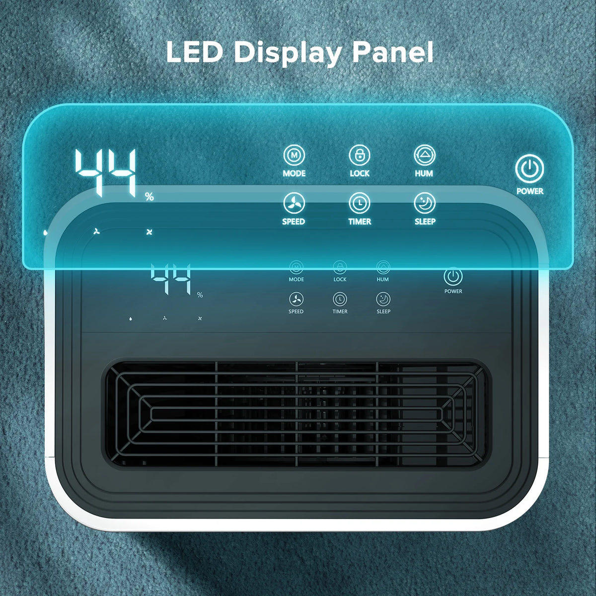 KISSAIR 15 Pint Dehumidifier for Home with Drain Hose, 1,000 Sq. ft Coverage Area, Intelligent Humidistat & Monitor, Auto & Drying Mode, 24H Timer, Auto Defrost