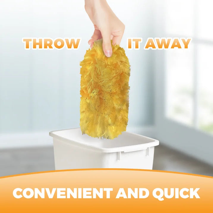 Duster Refills 360 for Swiffer 20 pcs 1 Handle Featuring 5x Powerful Dust Removal Disposable Feather Duster Multi Surface Refills Super Efficient Duster Kit Compatible with Swiffer Dusters