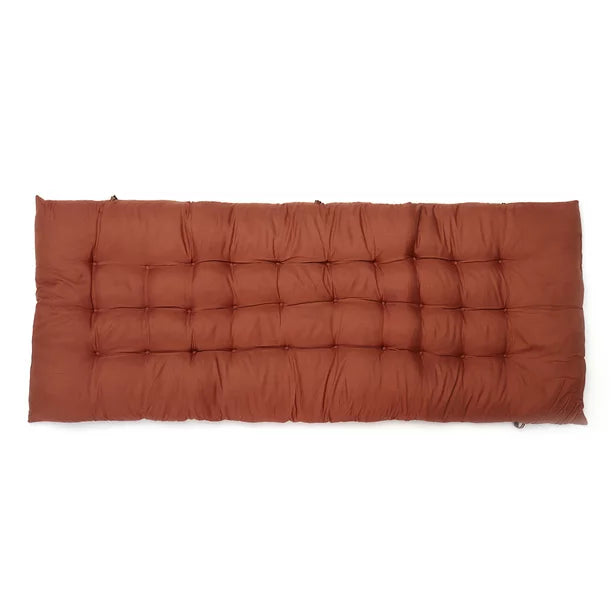 Patio Chaise Lounger Cushion, Indoor/Outdoor Chaise Lounger Cushions Rocking Chair Sofa Cushion with 6 Ties,Thick Padded Chaise Lounger Swing Bench Cushion,47 inch Gray Brown Navy Beige