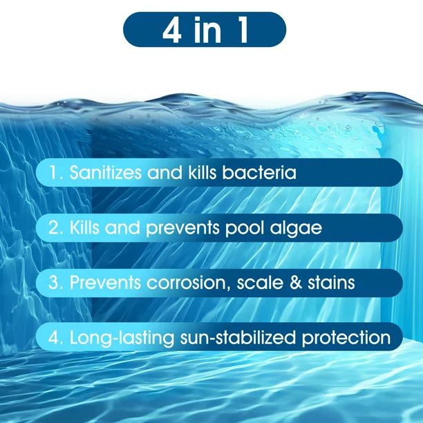 180 Pcs 0.3 inch Chlorine Tablets for Swimming Pool