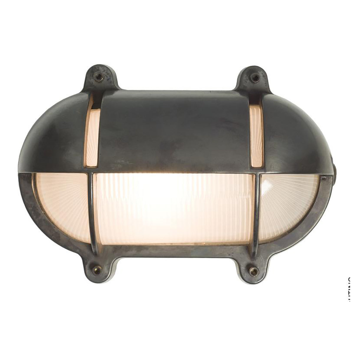 Oval Bulkhead Light with Eyelid Shield