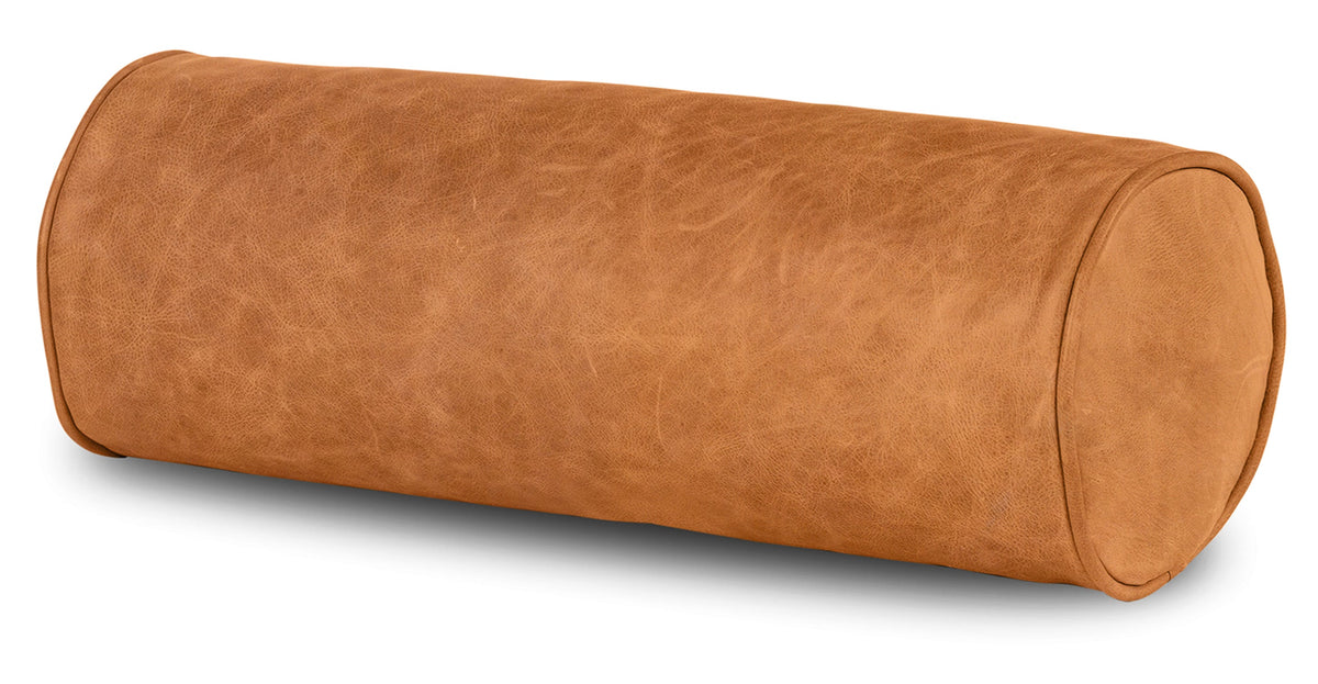 Napa Leather Bolster Pillow Set