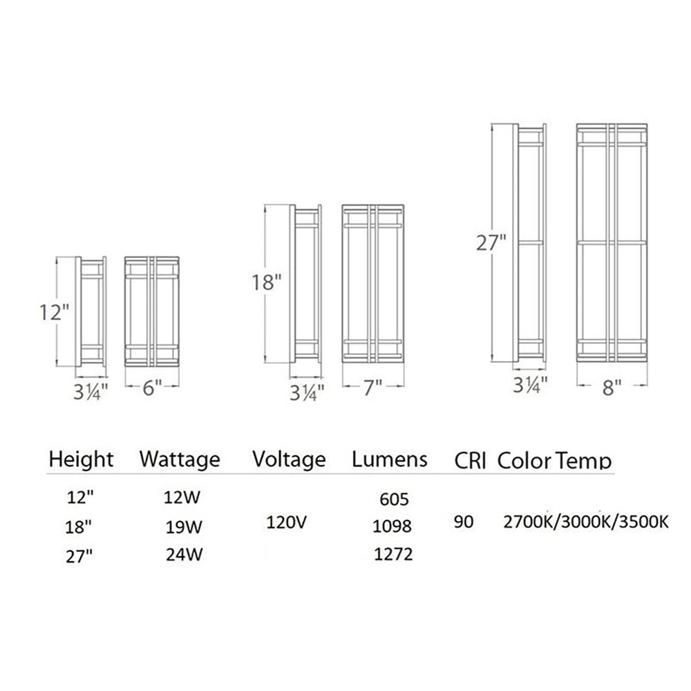 Skyscraper Outdoor Wall Light