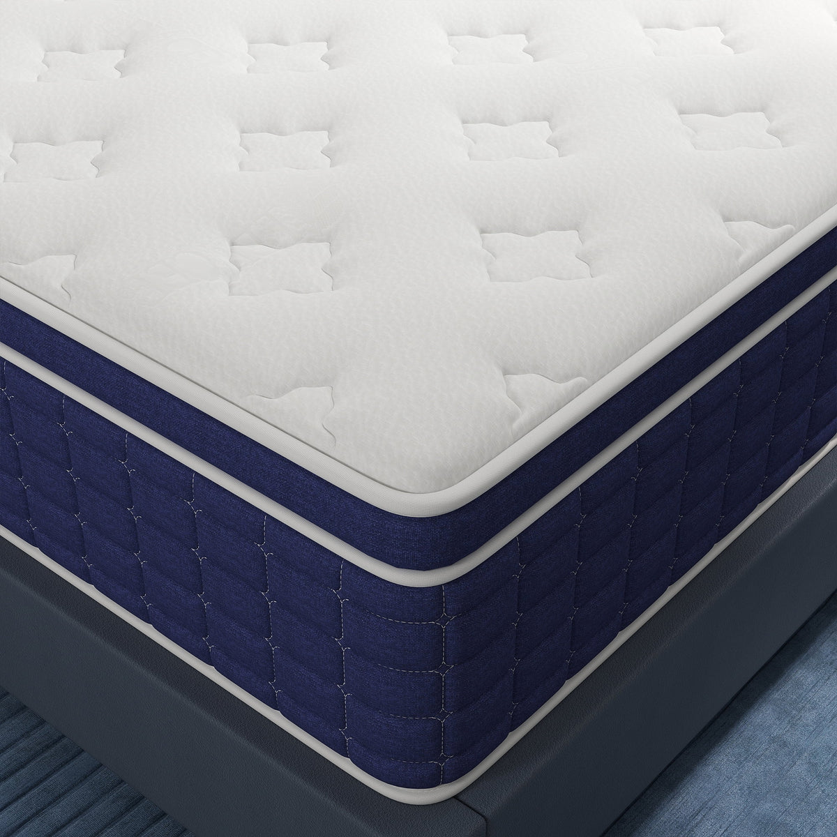 CICIMLU 12 inch Queen Mattress ,Hybrid Mattresses Medium Firm in a Box