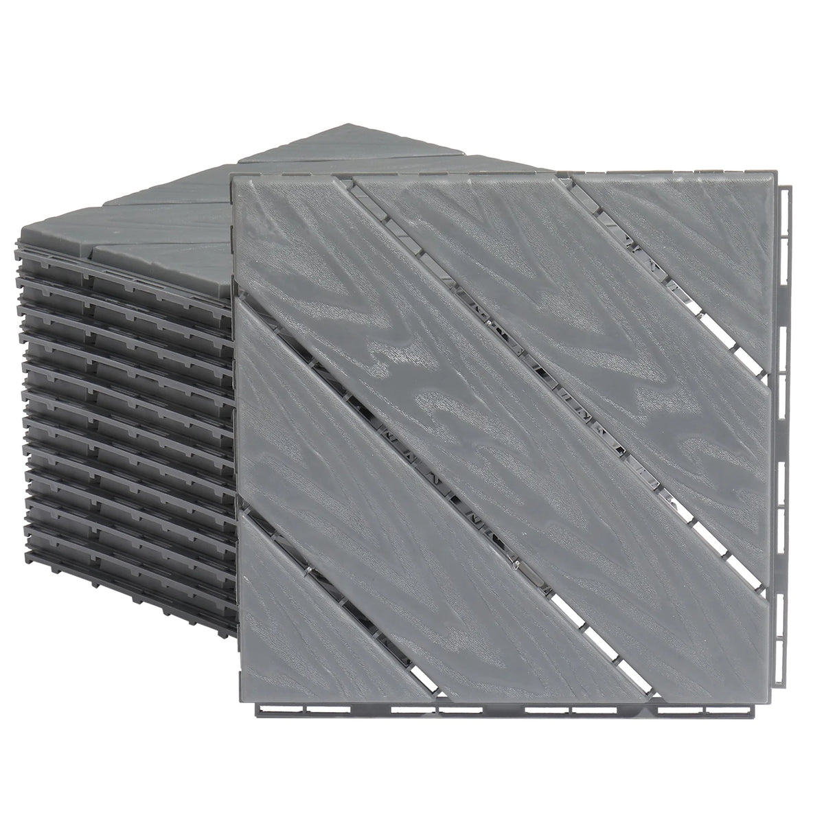 Zimtown Deck Tiles 11.8"x11.8" (27 Pcs ) Interlocking Flooring Tiles