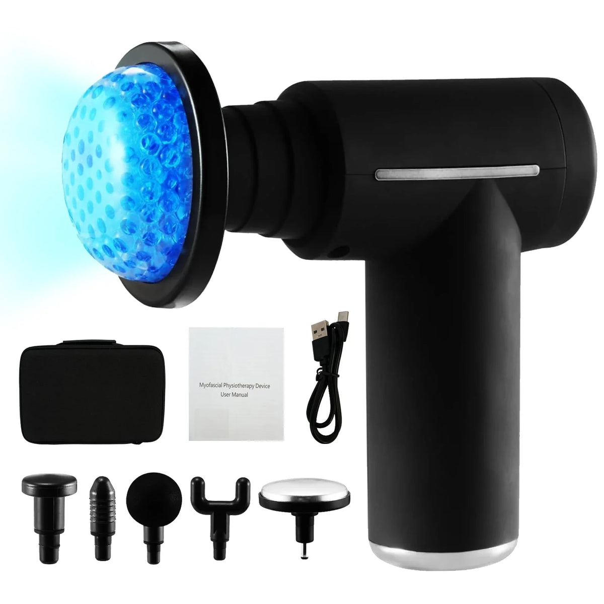 CATGOOD Massage Gun, Hot and Cold Percussion Deep Tissue, Portable Cordless Gun Massager for Muscle, 6 Intensity Levels,Ideal for Gym Office