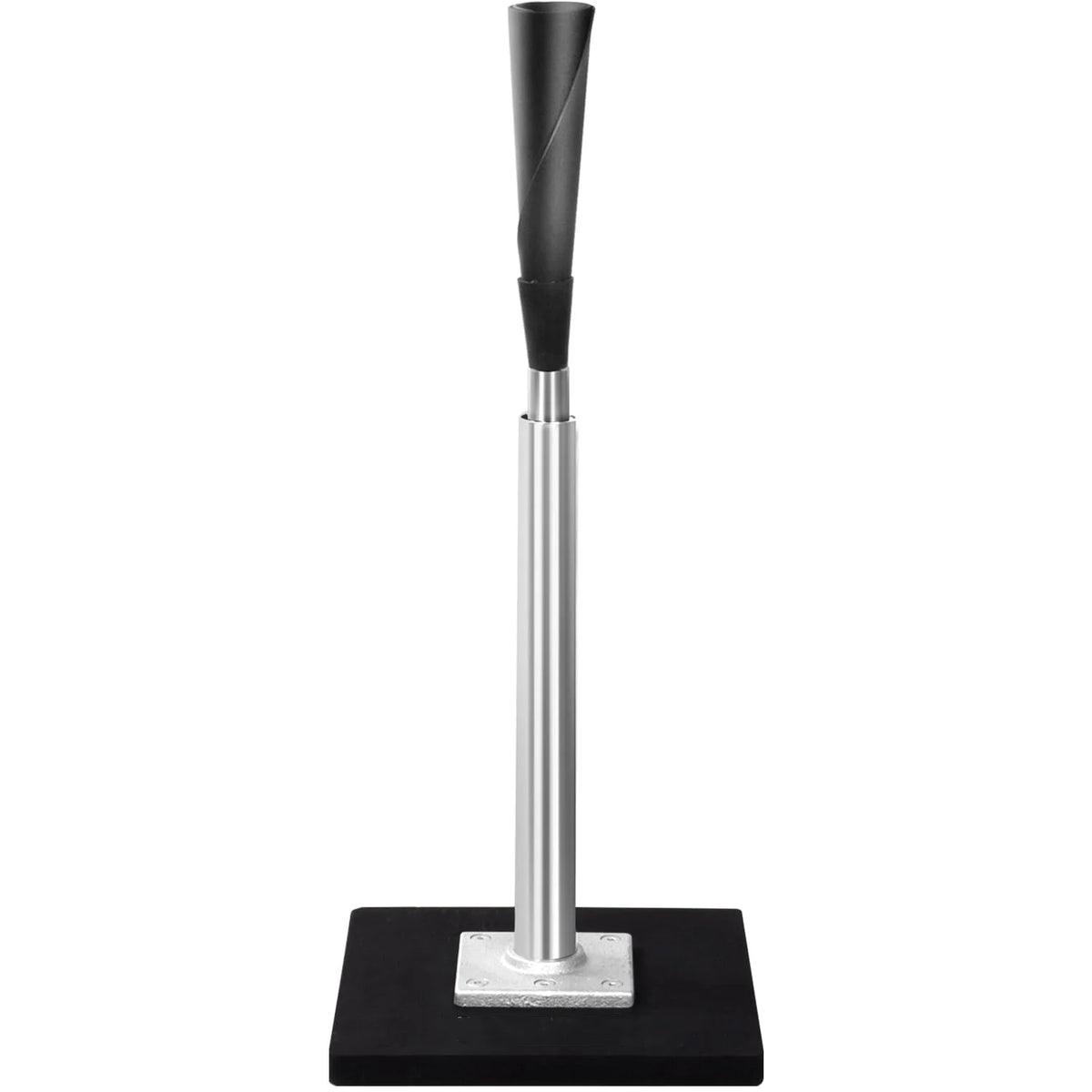 JASCOPRO Metal Baseball Batting Tee, 24-46" Adjustable Height, Handrolled Flexible Rubber Top