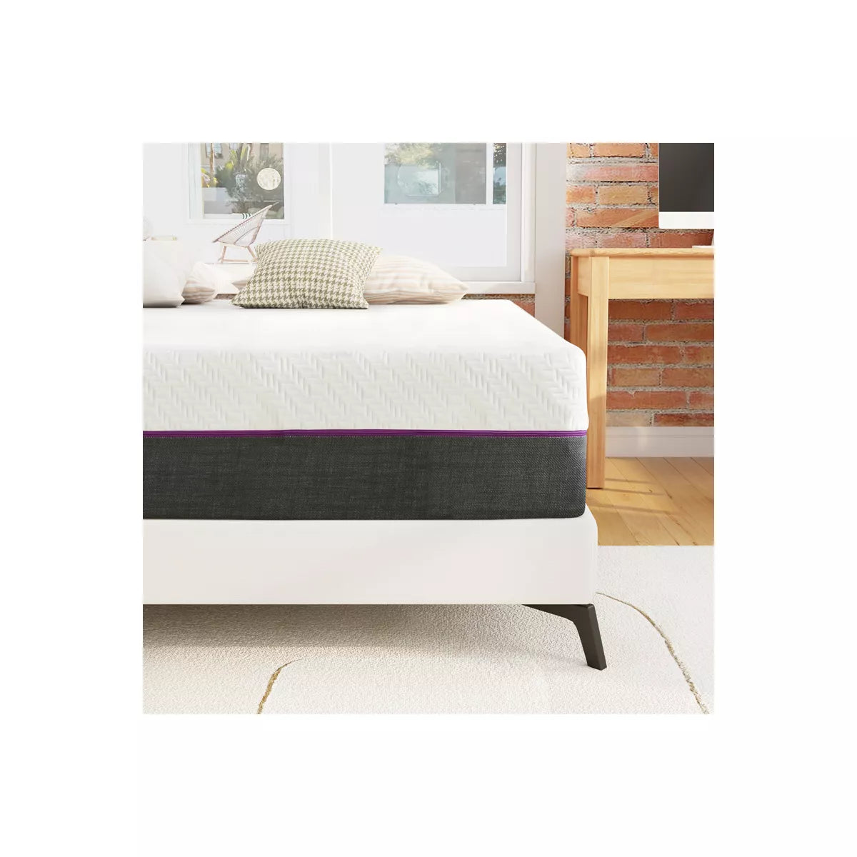 Wuleitex 8 Inch Medium Cooling Gel Memory Foam Mattress with Breathable Cover