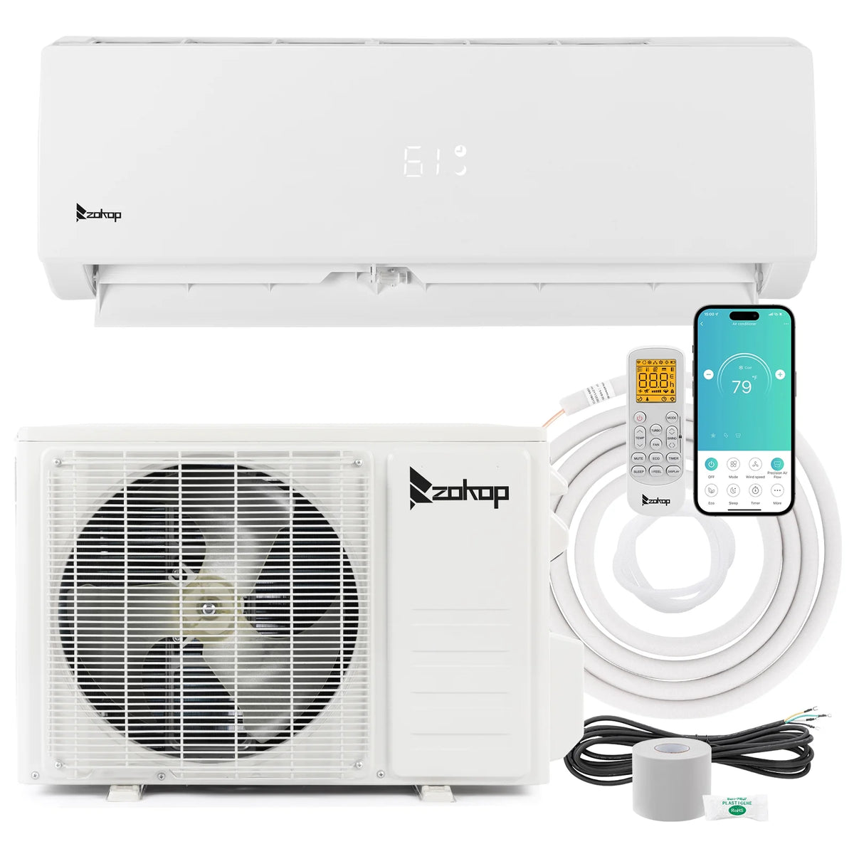 Ktaxon 24,000 BTU Single Zone Universal Floor/Ceiling Ductless Mini-Split System