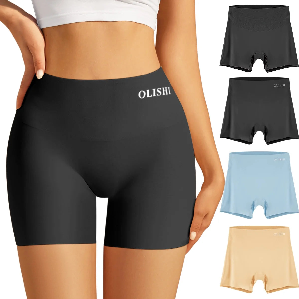 OLISHI Boyshorts Underwear for Women Cotton Women's Panties Boxer Briefs 4-Pack