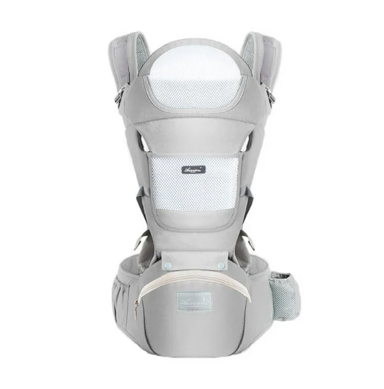 Flip 4 in 1 Convertible Light  Airy Baby Carrier, 4 Position, 8 32lb, Gray