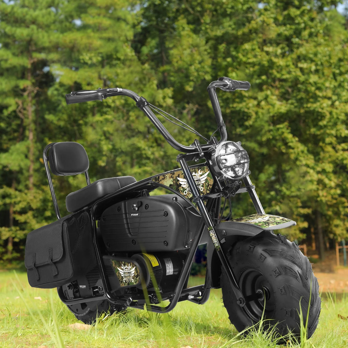Oryxearth Powered Motorcycle Mini Bike for Kids, 36V Battery,1000W Motor Electric Dirt Bike, Camo